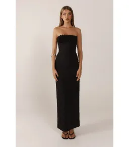 Ance Gria Margo Maxi Dress Black Size AU 6 for rent on The Volte - image 1
