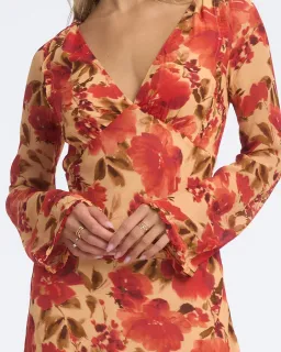 Isabelle Quinn Evelyn Mini Dress in Camellia Floral Print Size AU 8 for rent on The Volte - image 5