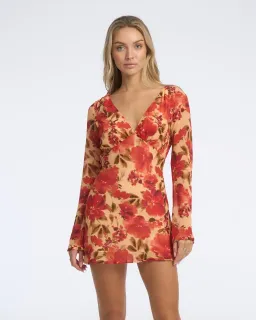 Isabelle Quinn Evelyn Mini Dress in Camellia Floral Print Size AU 8 for rent on The Volte - image 2