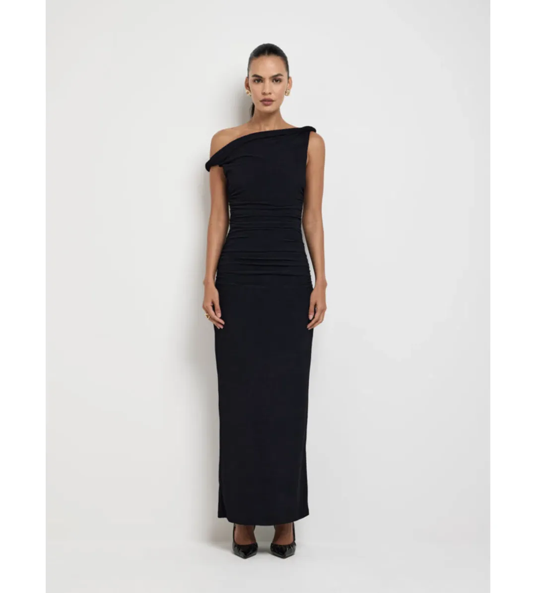Sheike Athena Maxi Dress Black Size 6 for rent on The Volte - main image