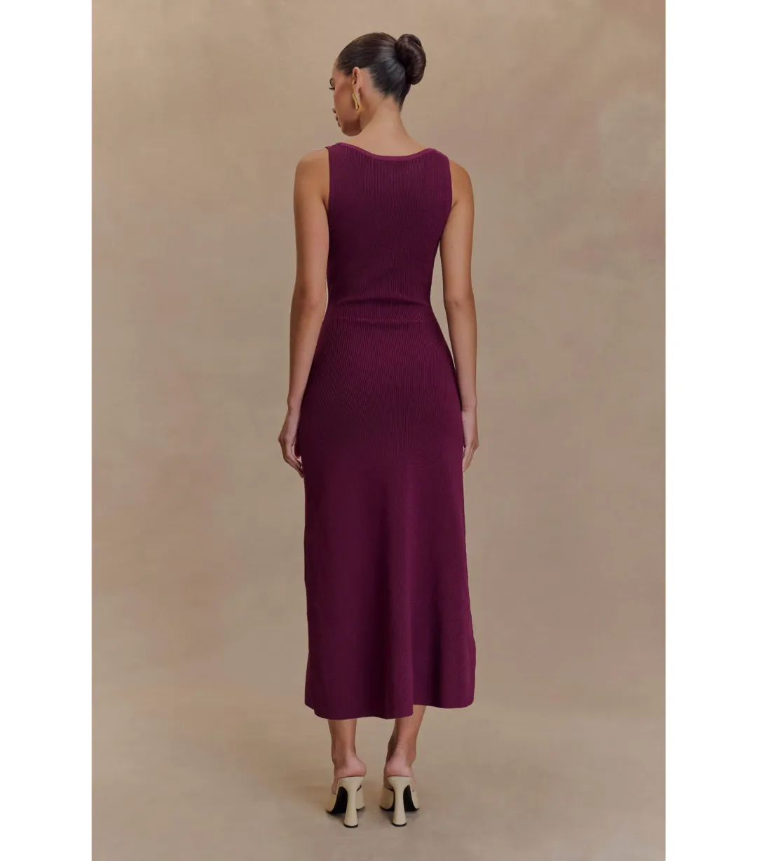 Meshki Sawyer Sleeveless Buttoned Maxi Dress Plum Size XXS / AU 4 for rent on The Volte - main image