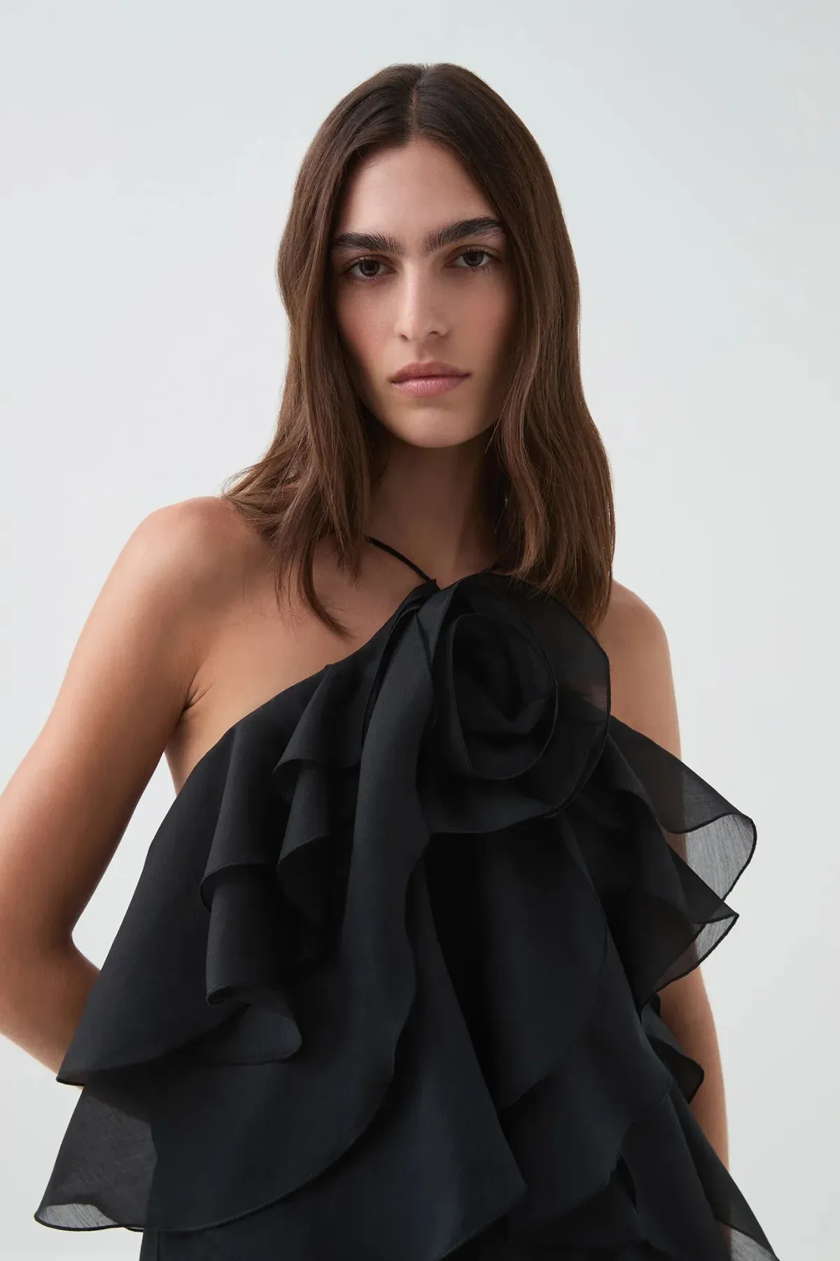 Aje Pandorea Layered Mini Dress Black Size AU 8 - Image 2
