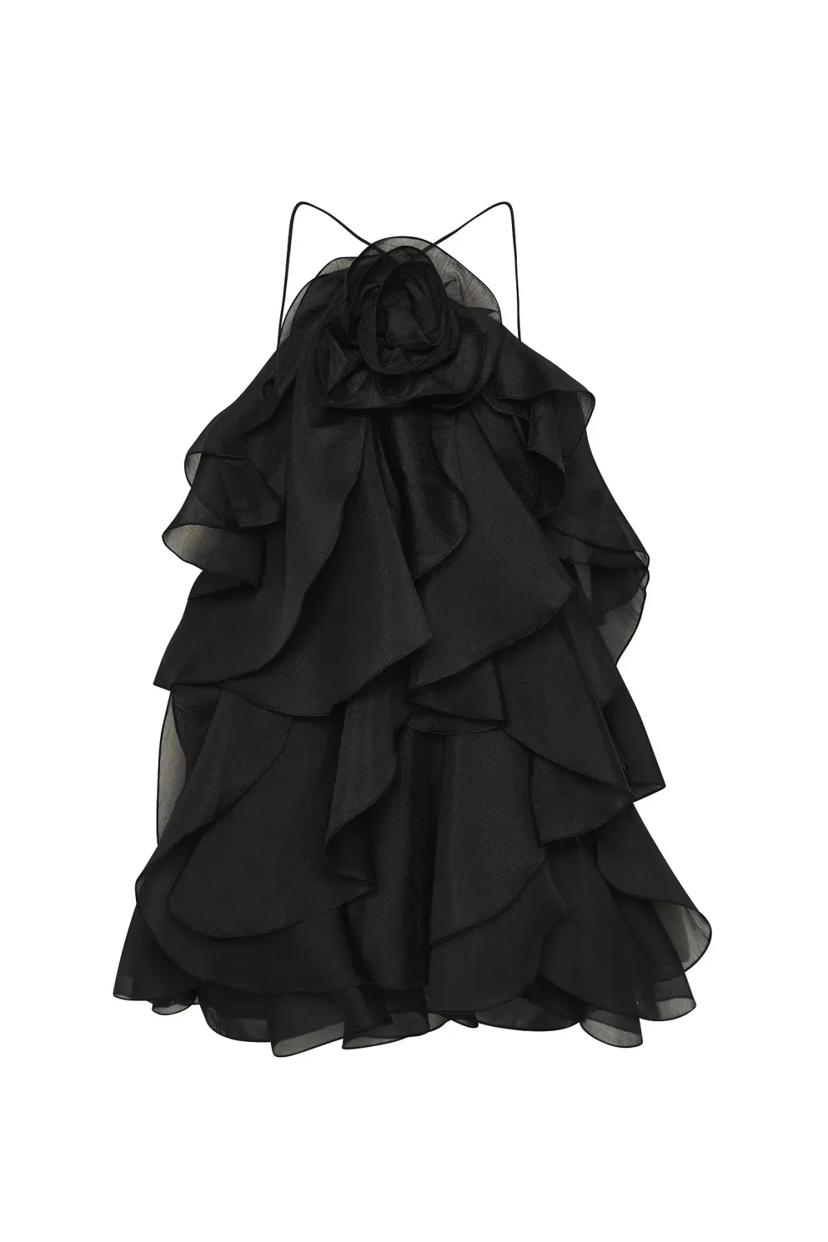 Aje Pandorea Layered Mini Dress Black Size 10 - Image 5