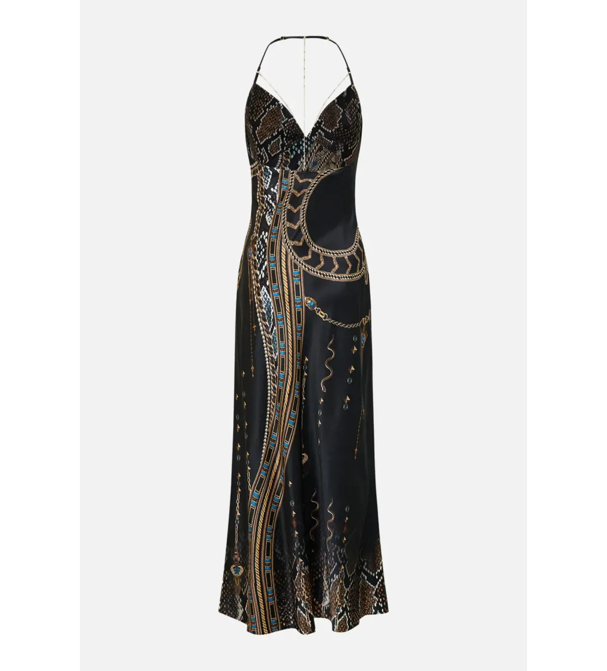 Camilla Chain Detail Slip Dress in Call Me Cleopatra Size - Image 5