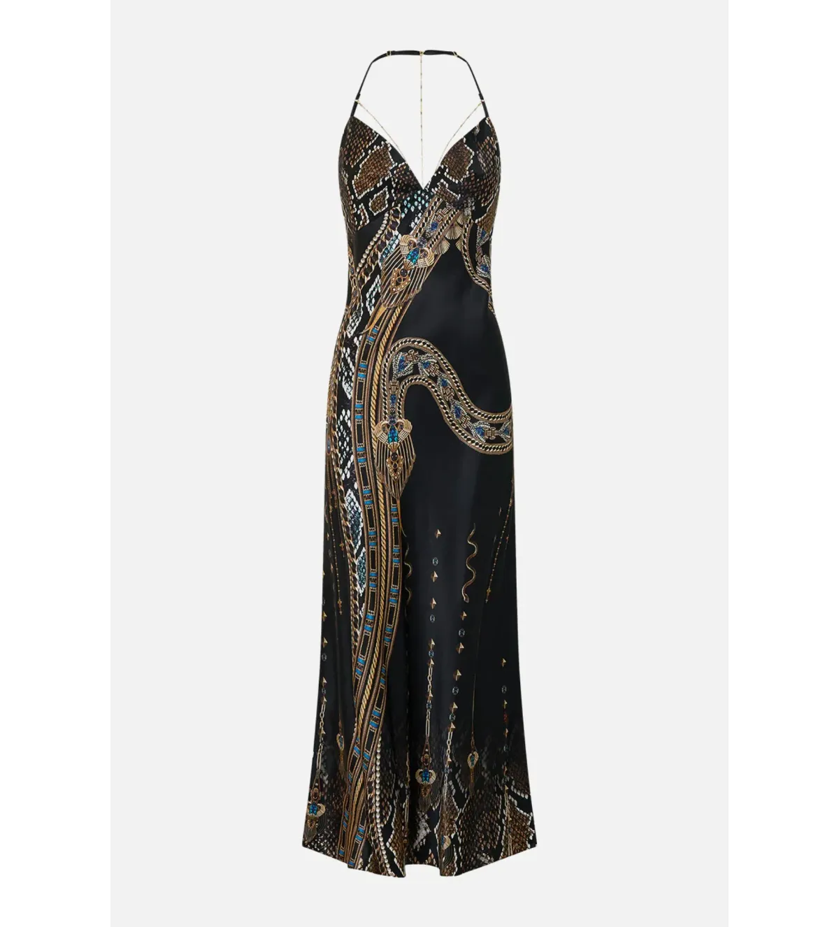 Camilla Chain Detail Slip Dress in Call Me Cleopatra Size - Image 4