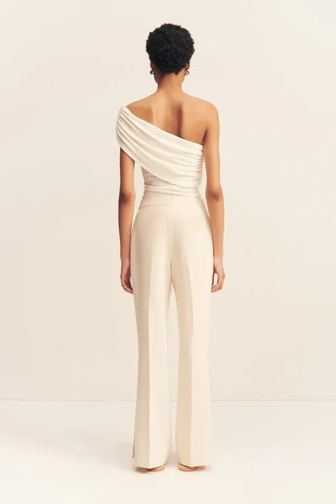 Shona Joy Irena Side Split Button Pant in Rice Size for rent on The Volte - main image