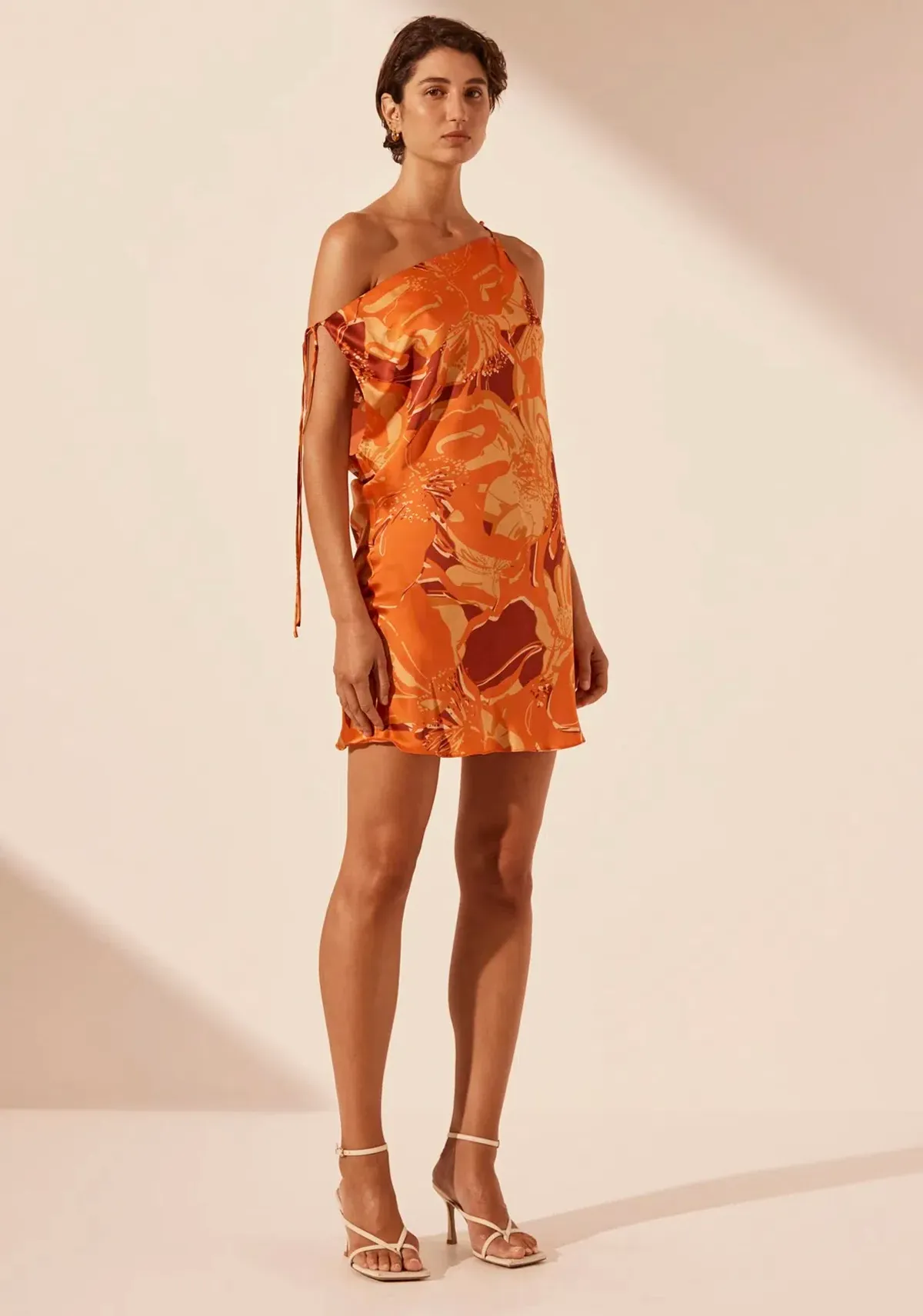 Shona Joy Chara Silk Tie Mini Dress Size AU 4 - Image 3