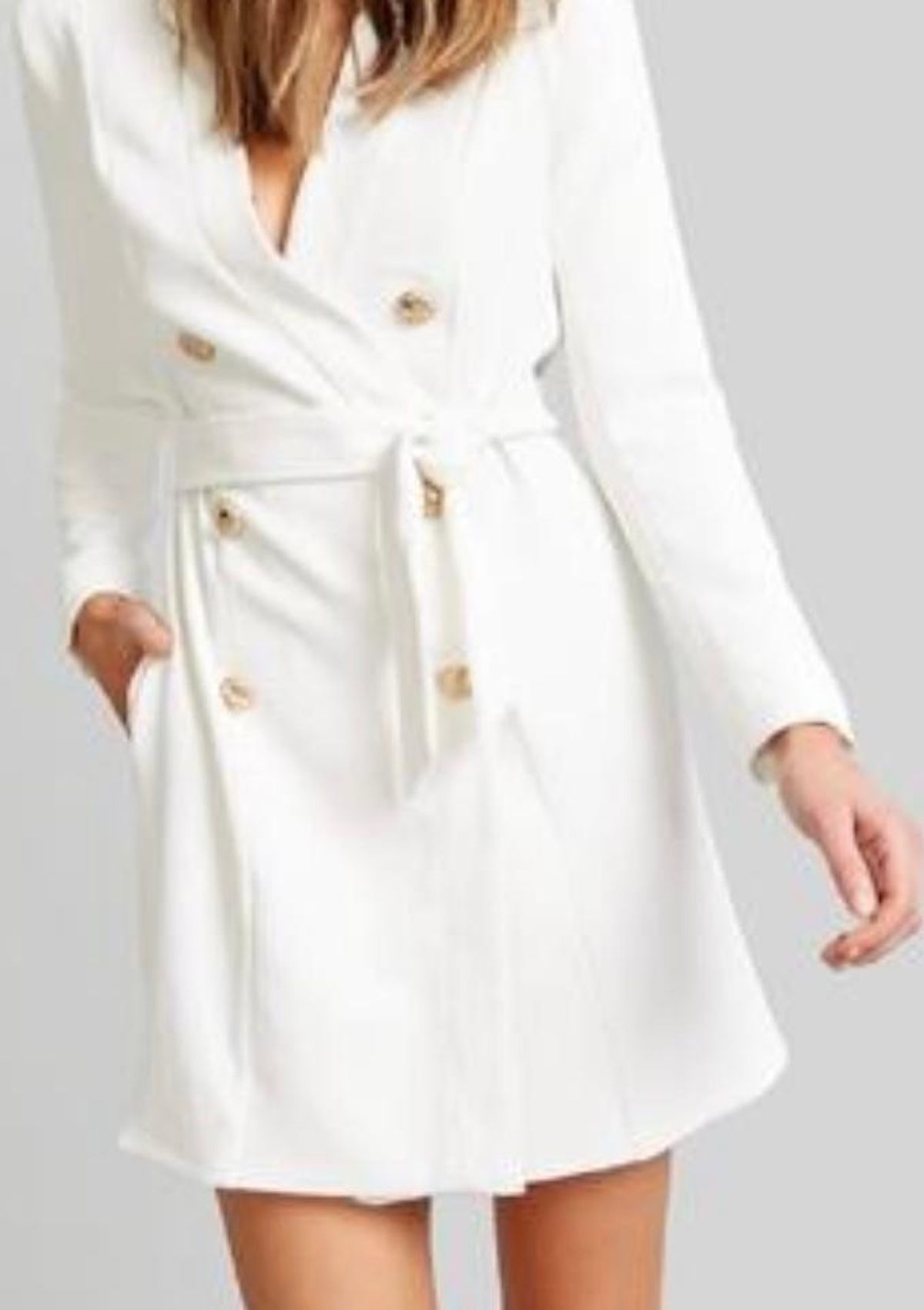 Kookai Edwina Blazer Dress White Size 36 - Image 3