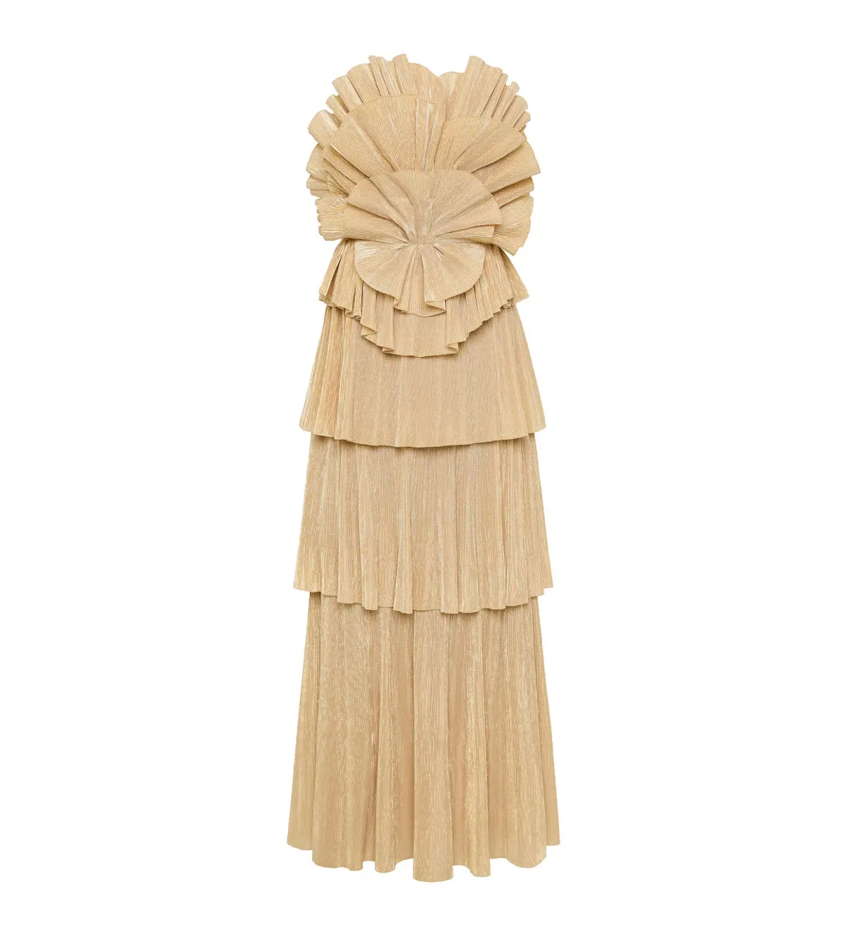Aje Kyra Gown Gold Size AU 8 - Image 5