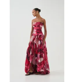 Aje Flora Gown Prismatic Floral Red Size AU 6 for rent on The Volte - image 2