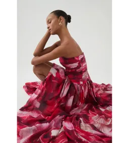 Aje Flora Gown Prismatic Floral Red Size AU 6 for rent on The Volte - image 4