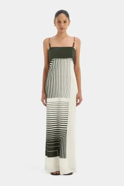 Sir The Label Leilana Slip Maxi Dress Print Size 10 for rent on The Volte - image 1