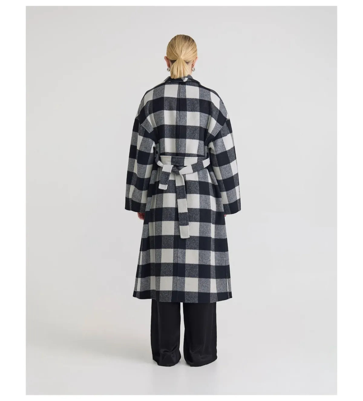 Oxford Alex Double Face Wool Coat Multi One Size - Image 4