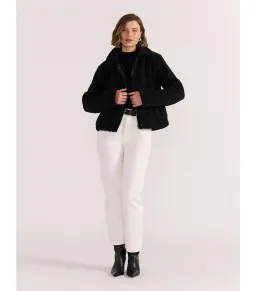 Staple The Label Tate Sherpa Jacket Black Size 8/S for rent on The Volte - image 1