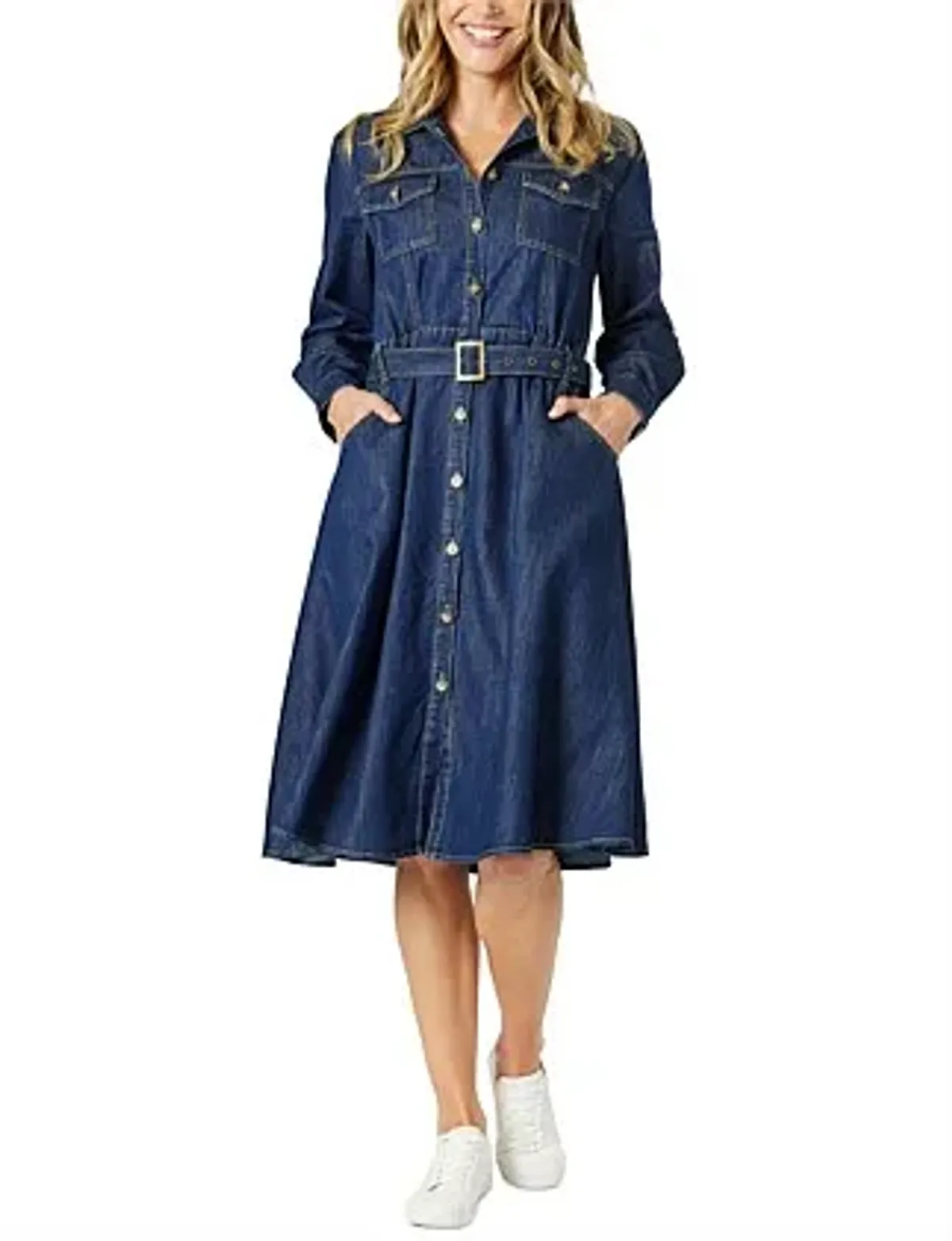 Hammock and Vine Cape Town Denim Dress Size 12 - Image 3