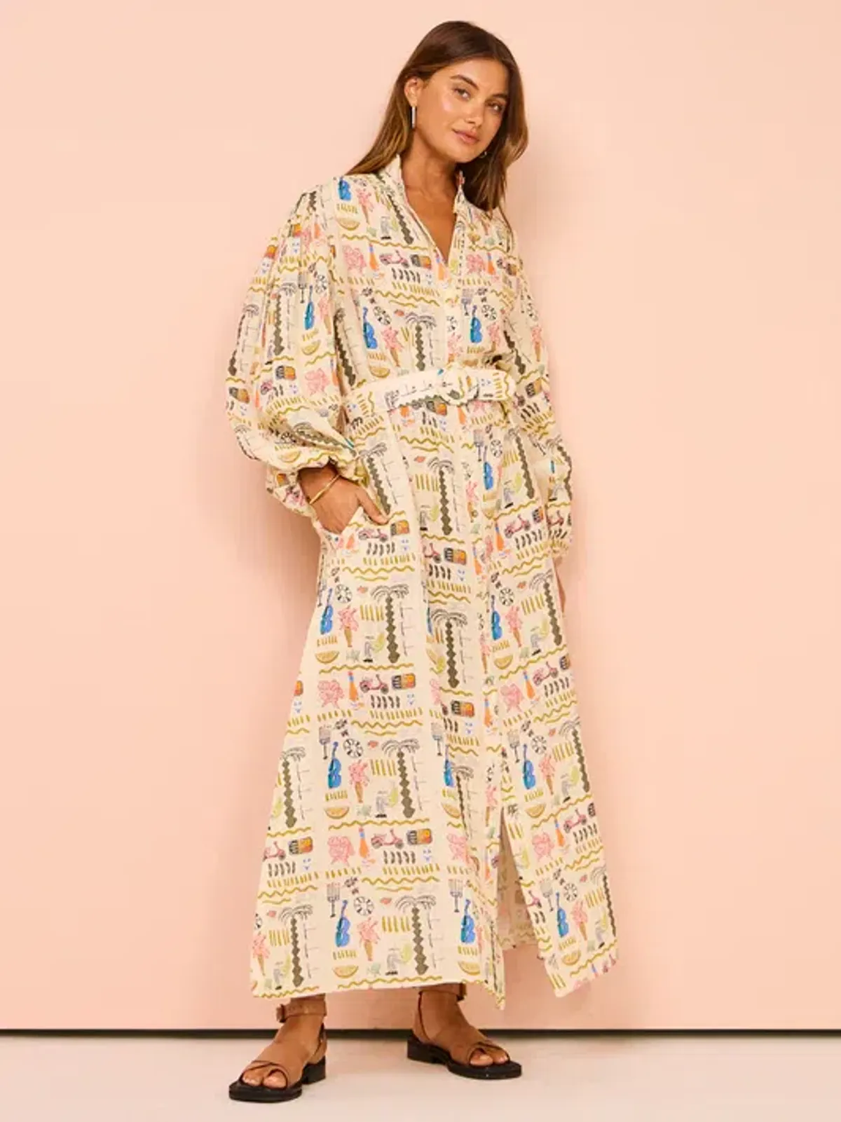 Palm Noosa Noddy Dress Maxi Verano Size AU 8 - Image 1