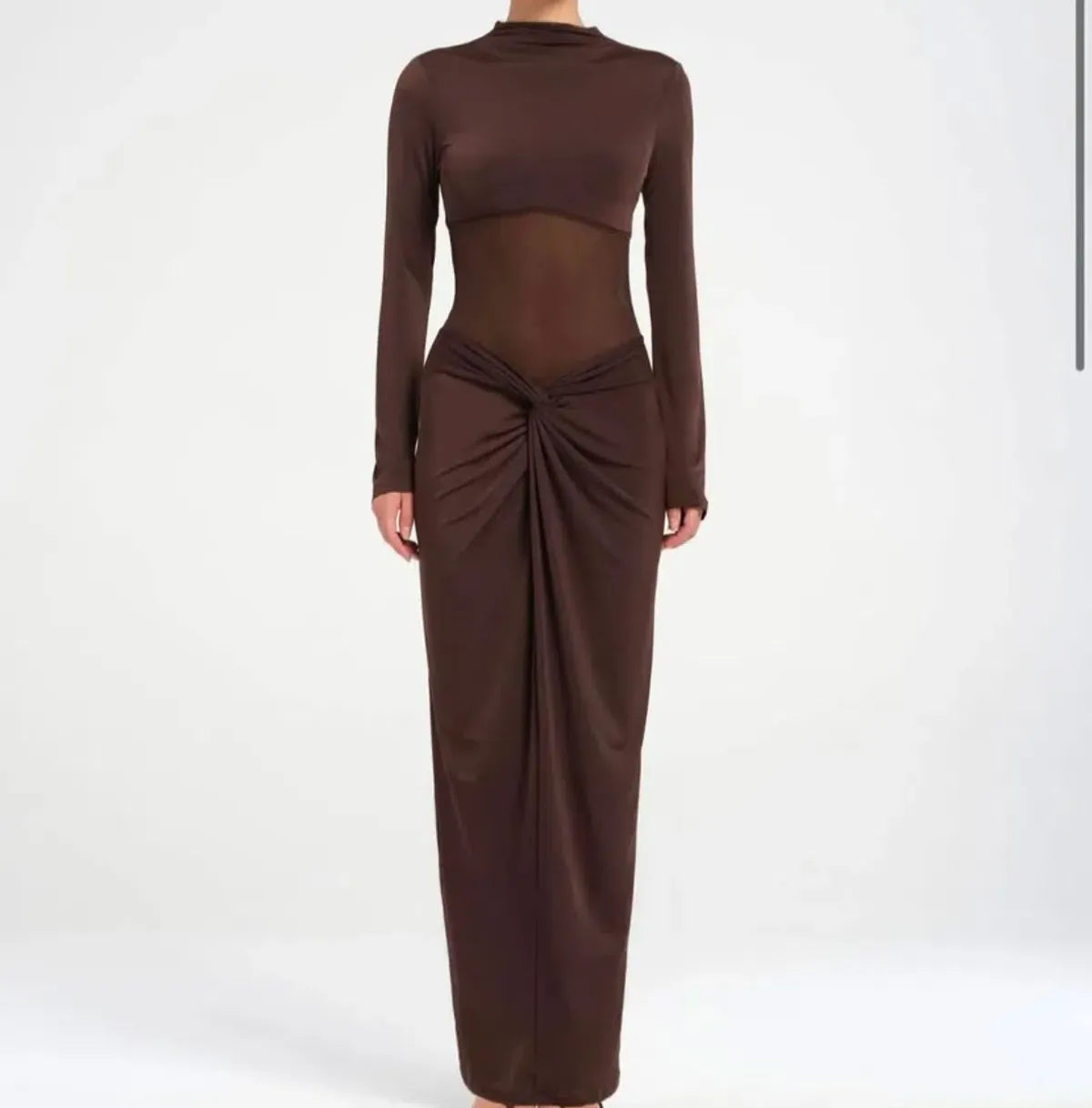 Benni Dora Maxi Dress Chocolate Size AU 8 - Image 1
