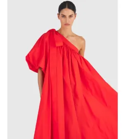 Oroton One Shoulder Dress in True Red Size 12 for rent on The Volte - image 2