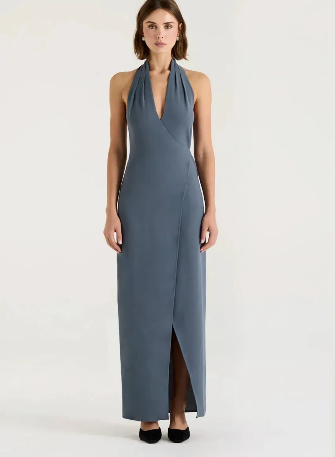 Henne Vida Maxi Dress Slate Size 8 for rent on The Volte - main image