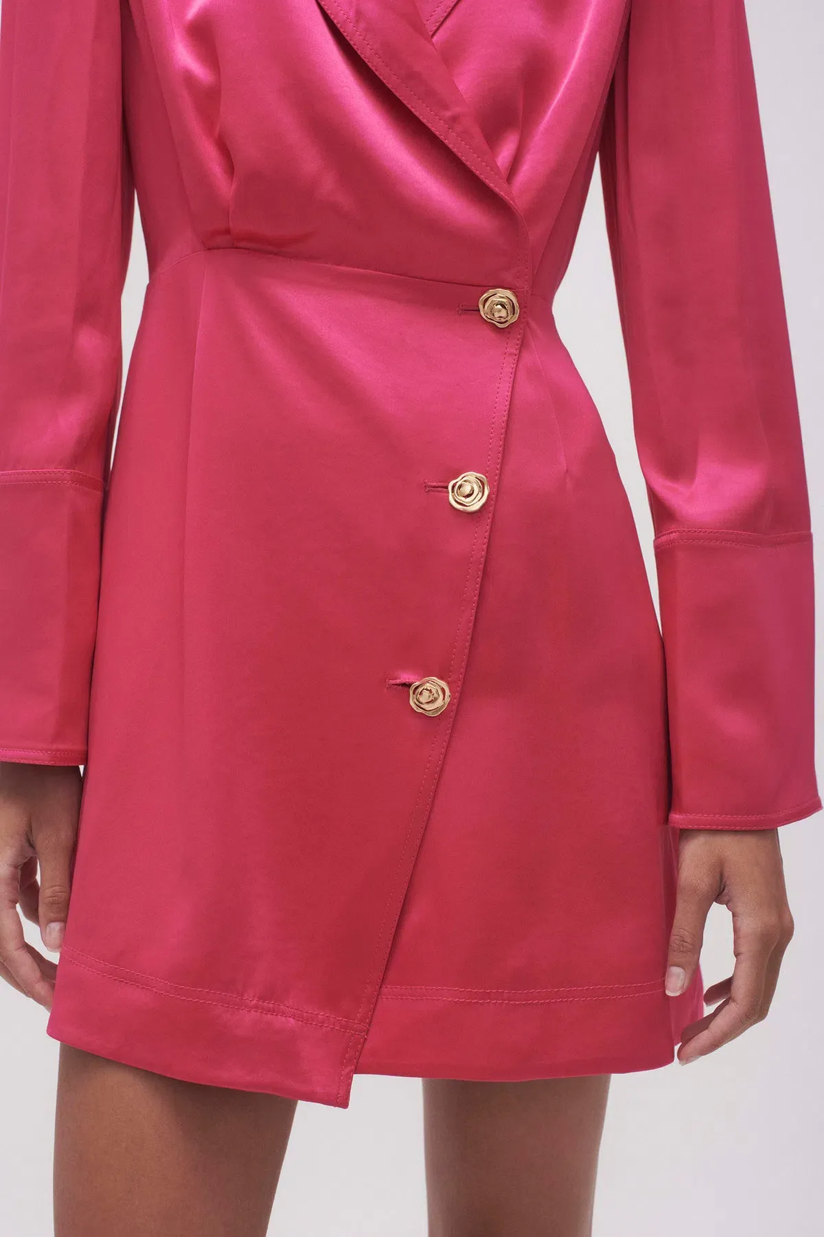 Aje Echo Mini Shirt Dress Pink Size AU 14 - Image 5