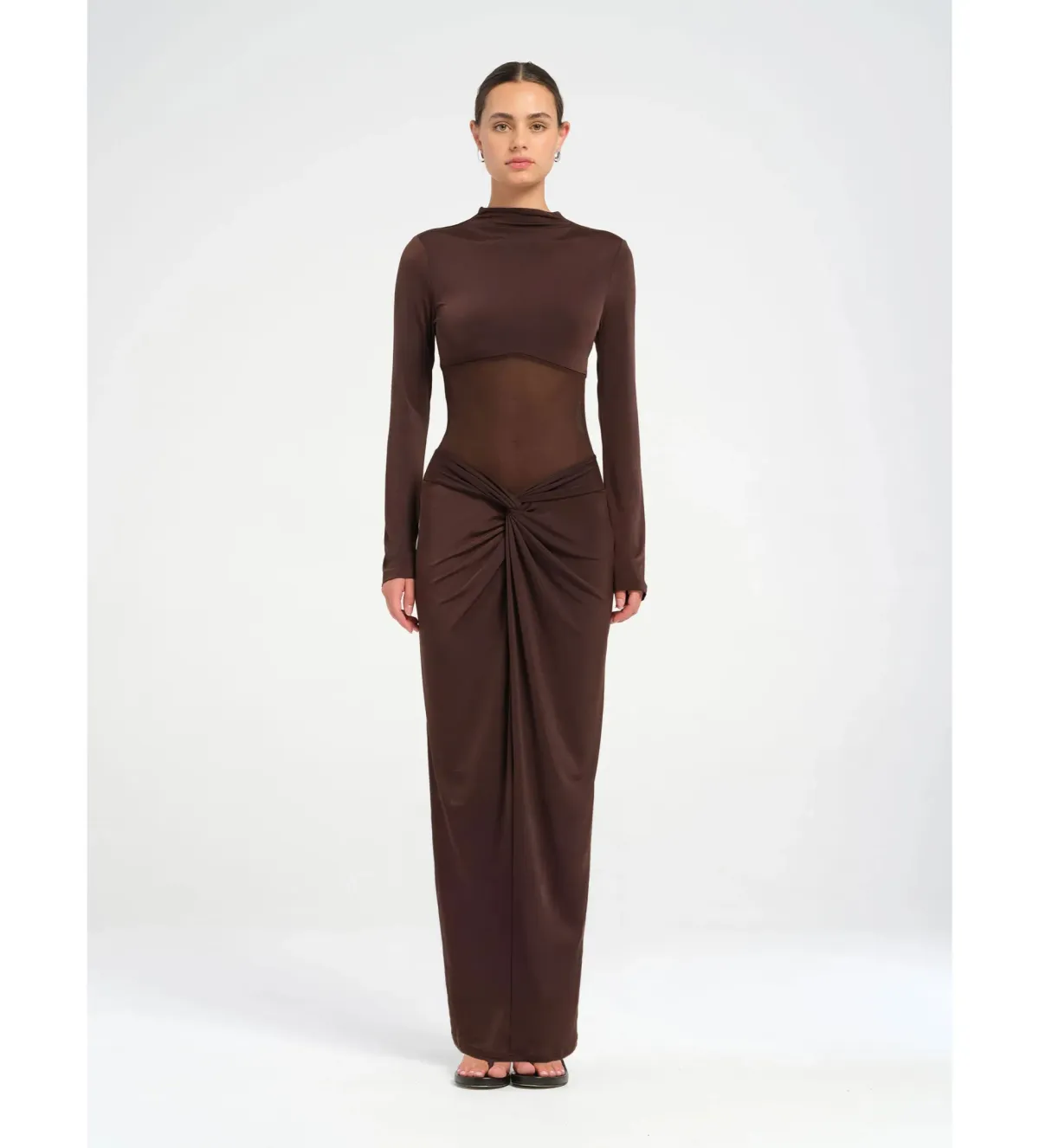 Benni Dora Maxi Dress in Chocolate Size S / AU 8 - Image 1