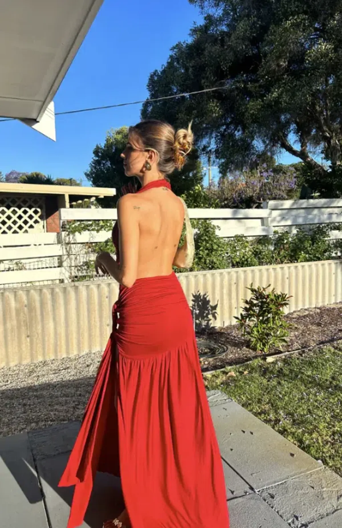 Deconduarte Dakota Pure Dress Red Size 10 - Image 4
