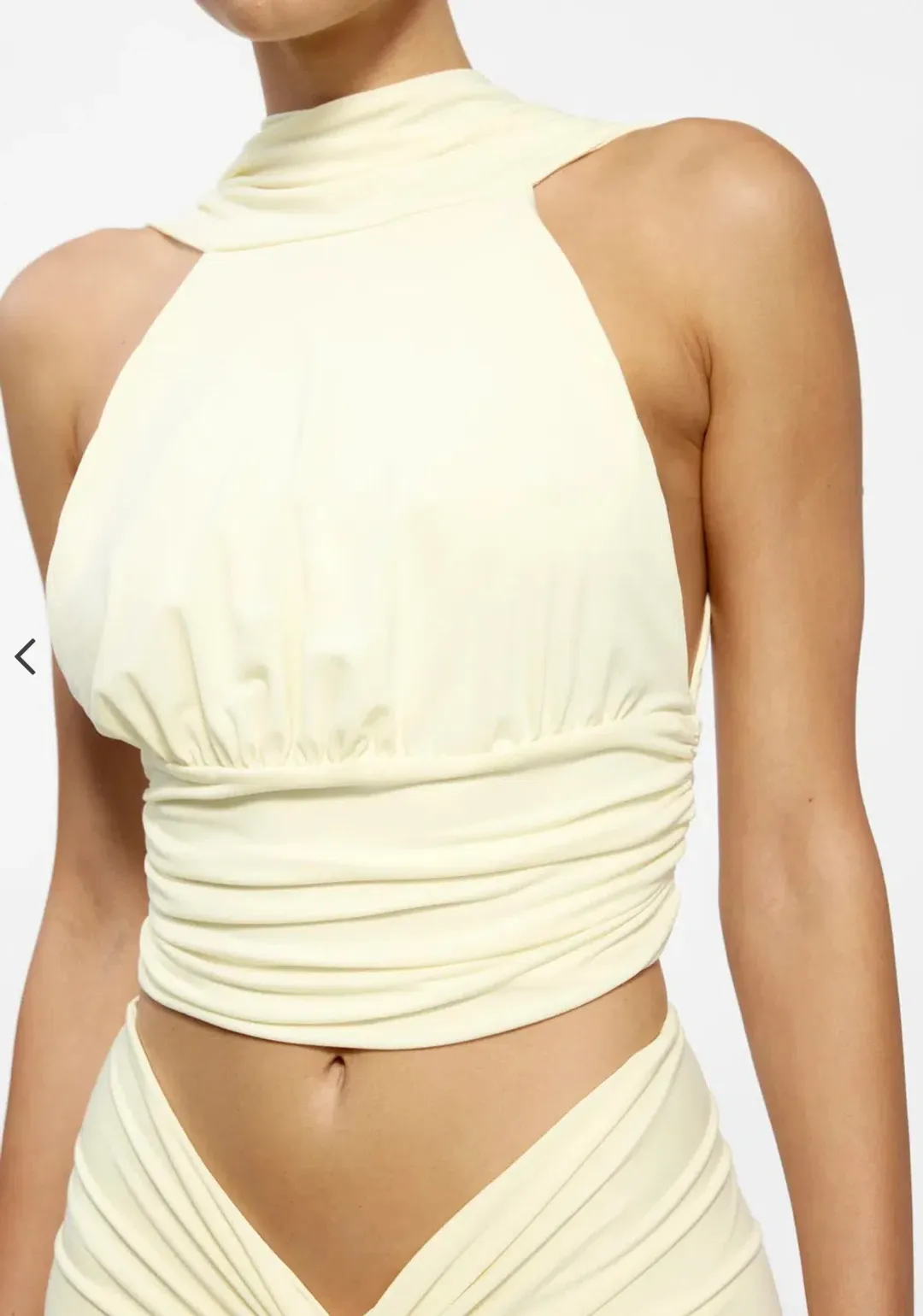 Effie Kats Cassidy Top with Kayson Skirt in Lemon Size 8 for rent on The Volte - main image