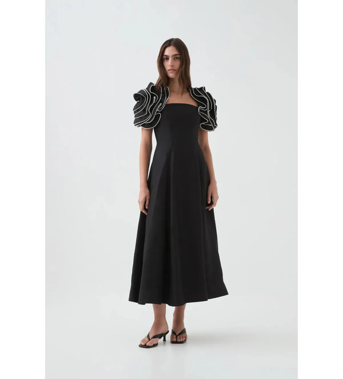 Aje Twyla Midi Dress Black Size 10 - Image 2