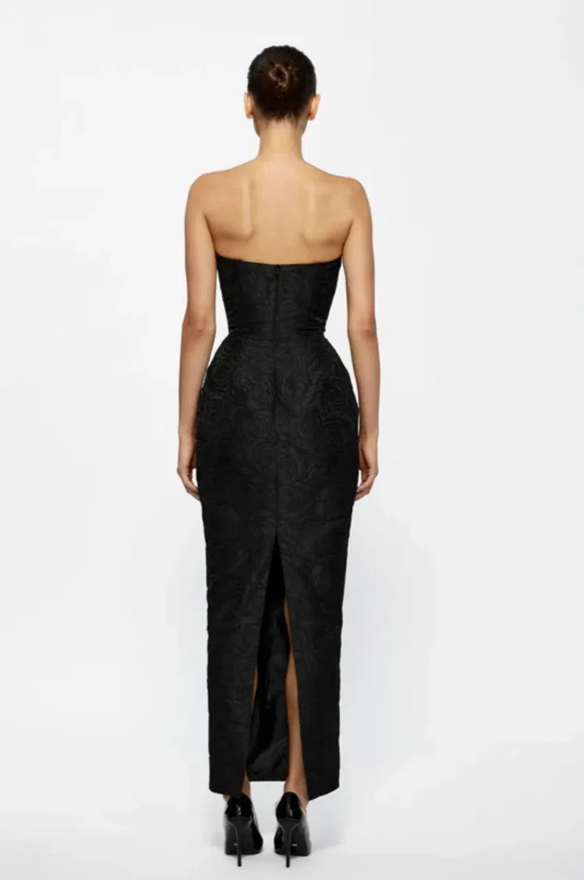 Effie Kats Kiera Midi Dress Black Size 8 - Image 2