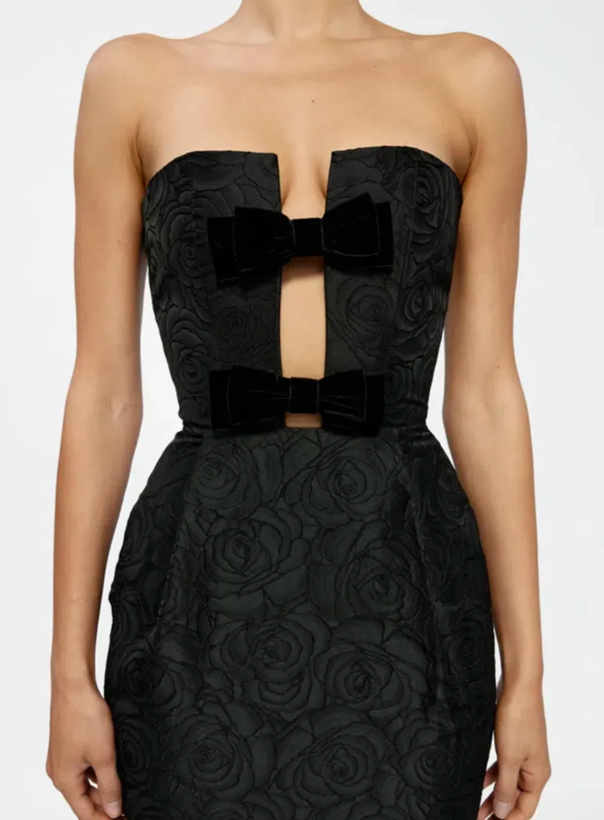 Effie Kats Kiera Dress Midi Black Size AU 10 - Image 3