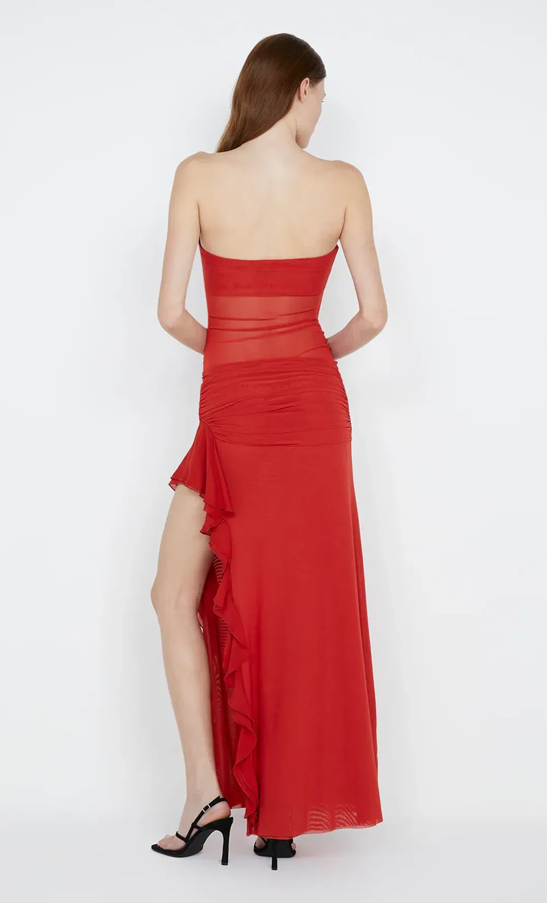 Bec & Bridge Celyse Strapless Maxi Dress in Rouge Red Size 6 for rent on The Volte - main image