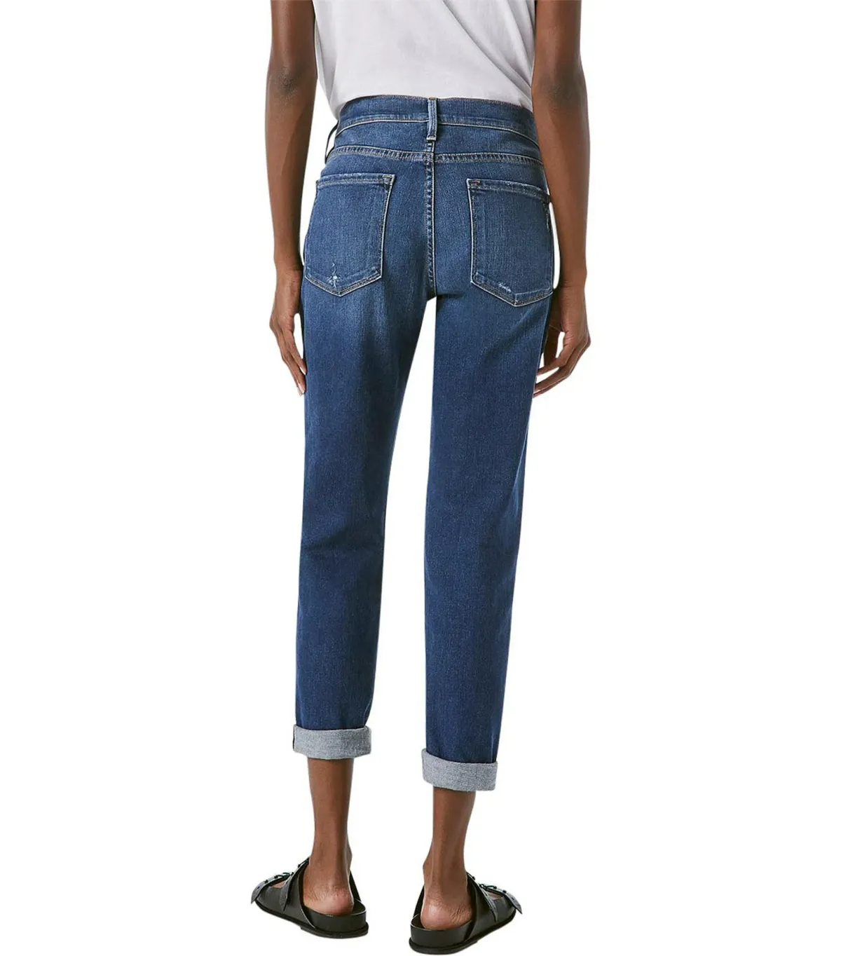 Frame Denim Le Garcon Mid Rise Slim Boyfriend Jean Azure Size 8/S for rent on The Volte - main image