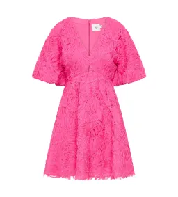 Aje Florential Mini Swing Dress Azalea Pink Size 8 for rent on The Volte - image 6
