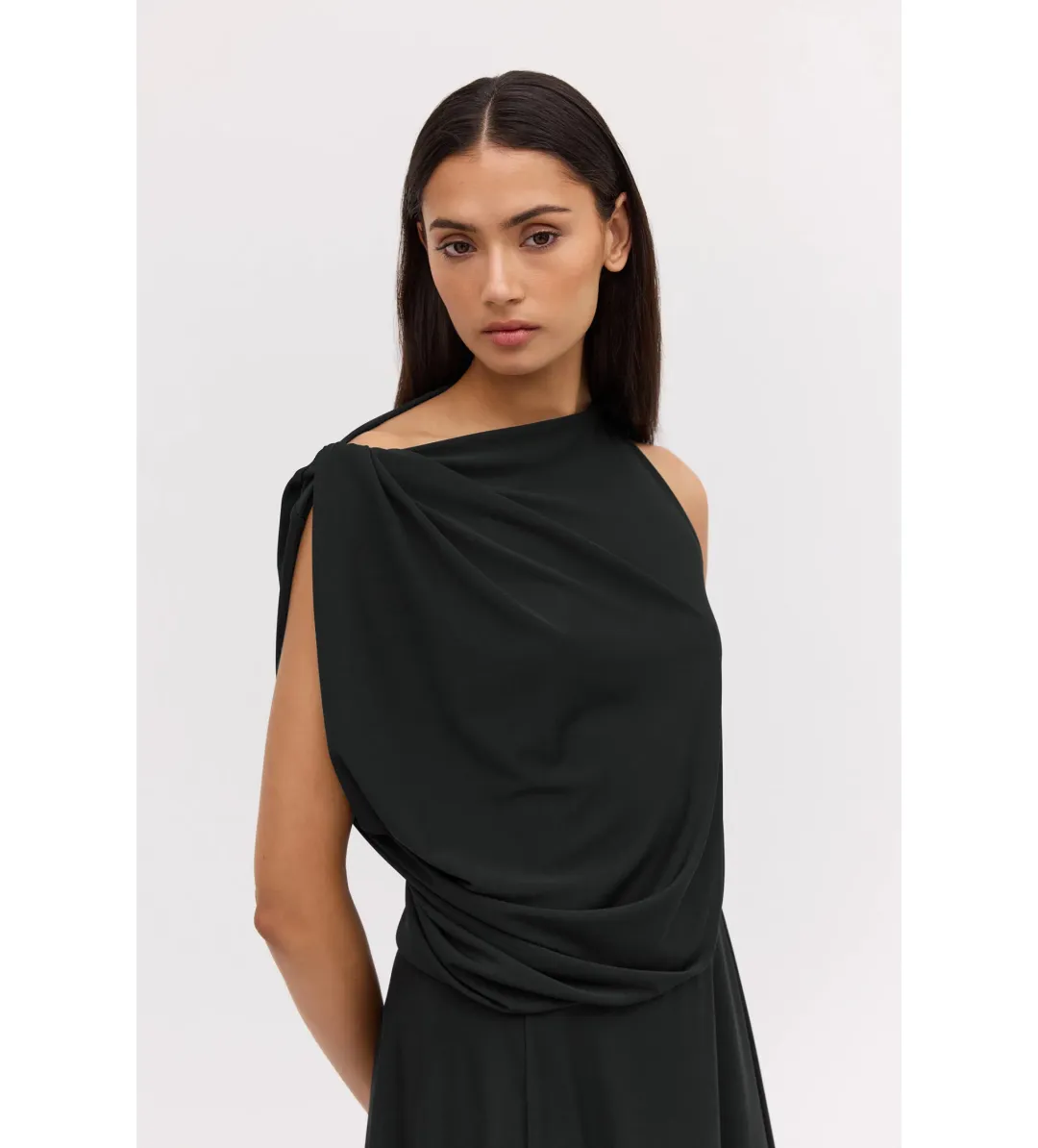 Bianca Spender Jersey Mandala Dress in Black Size S / AU 8 for rent on The Volte - main image