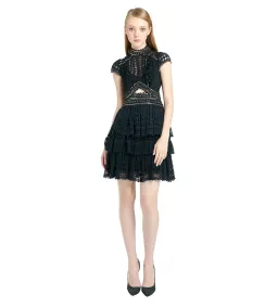 Thurley Tropic Of Capricorn Dress Black in Size 8 for rent on The Volte - image 1