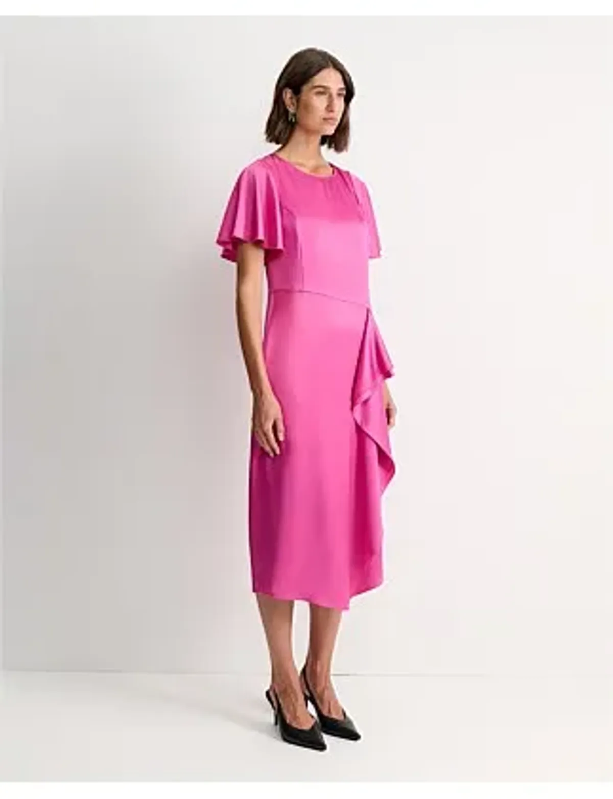 SPORTSCRAFT HARLOW RUFFLE MIDI DRESS SIZE 12/M - Image 3