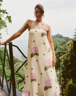 Palm Noosa Alessia Midi Dress Portofino Polka Dot Print Size 10 for rent on The Volte - image 2