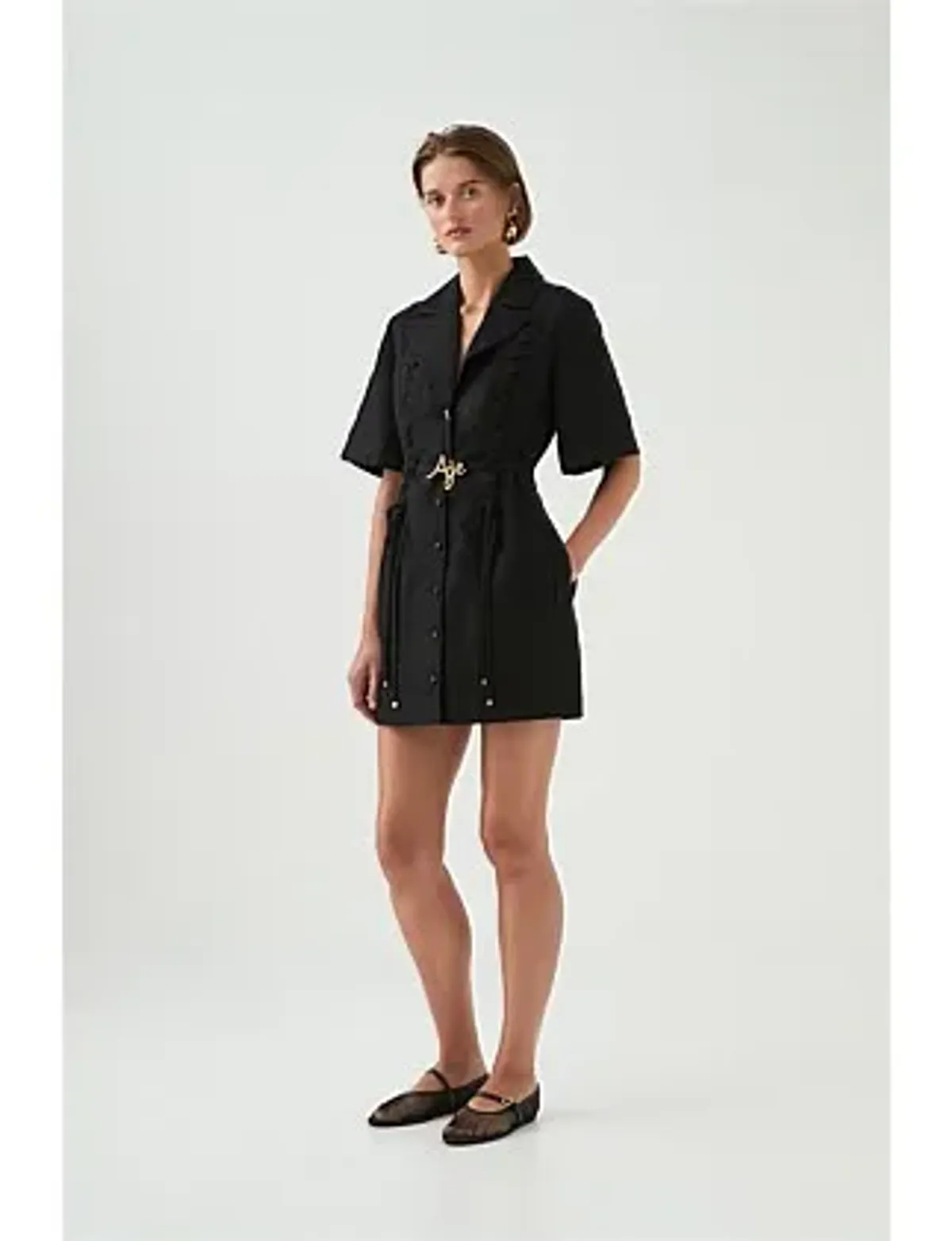 AJE Ana Mini Dress Black Size 8/S - Image 12
