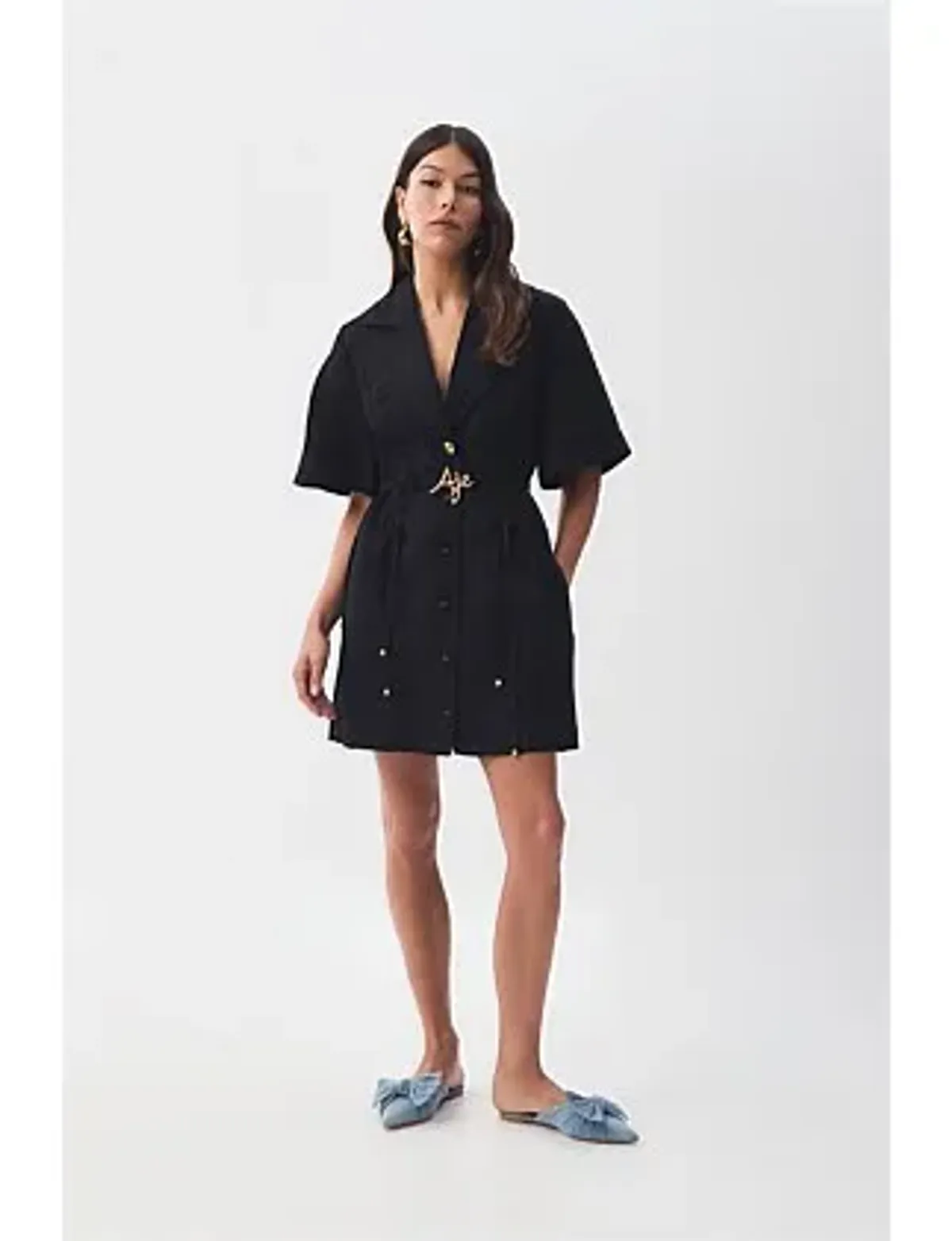 AJE Ana Mini Dress Black Size 8/S - Image 17