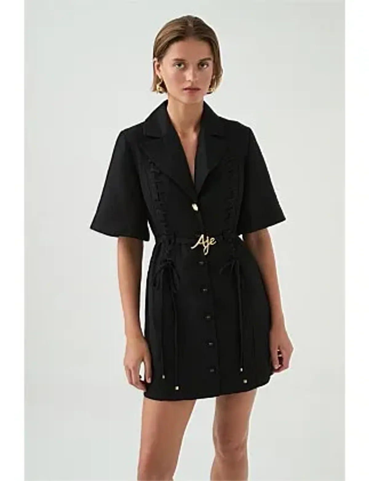 AJE Ana Mini Dress Black Size 8/S - Image 15