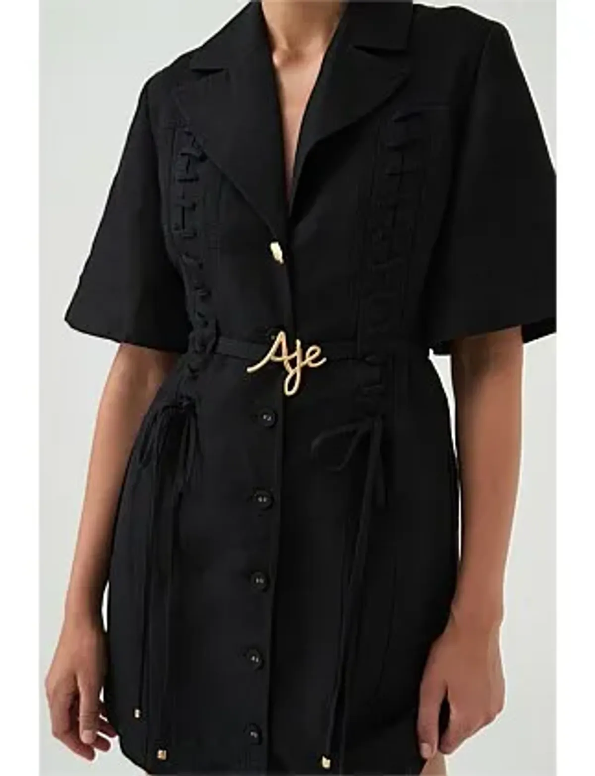 AJE Ana Mini Dress Black Size 8/S - Image 13