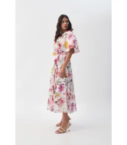 Aje Fleur Midi Dress in Collage Floral Size AU for rent on The Volte - image 2