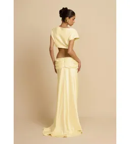 Arcina Ori Andi Top And Andi Maxi Skirt Yellow Size XS / Size Au 6 for rent on The Volte - image 4