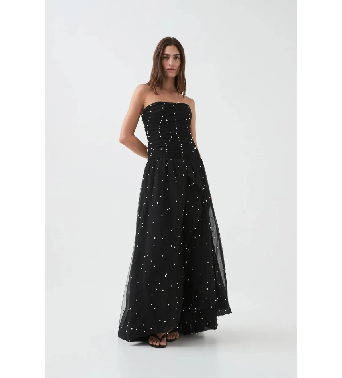 Aje Juniper Gown Black Size 12 - Image 2