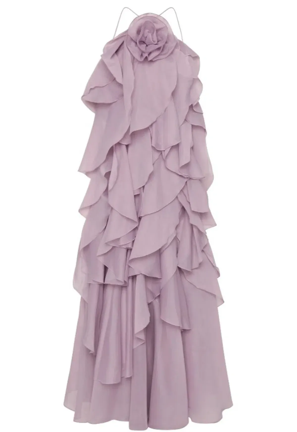 Aje Pandorea Layered Maxi Dress Purple Size 8 - Image 3
