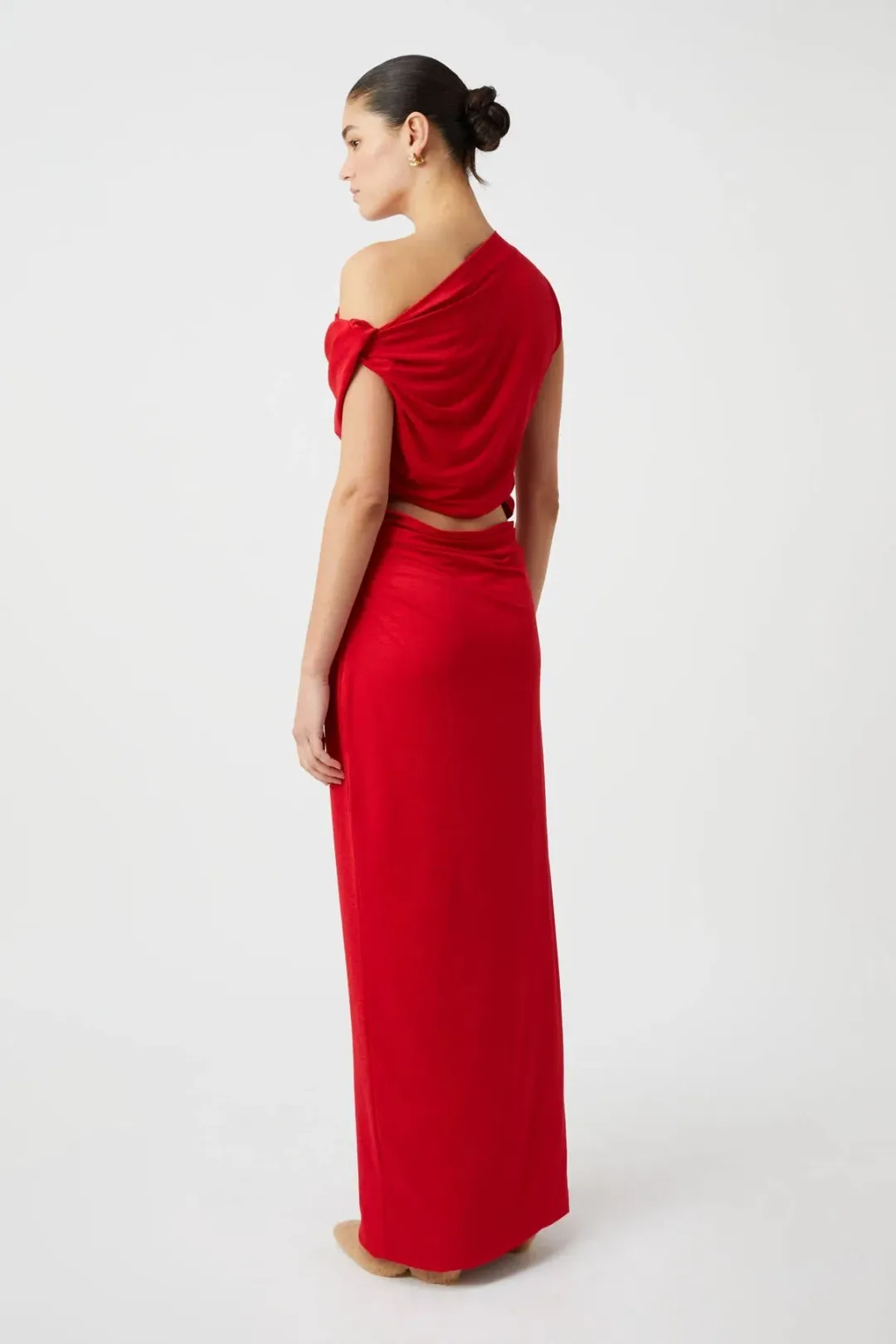 Camilla And Marc Annalise Maxi Dress in Scarlet Red Size 6 for rent on The Volte - main image
