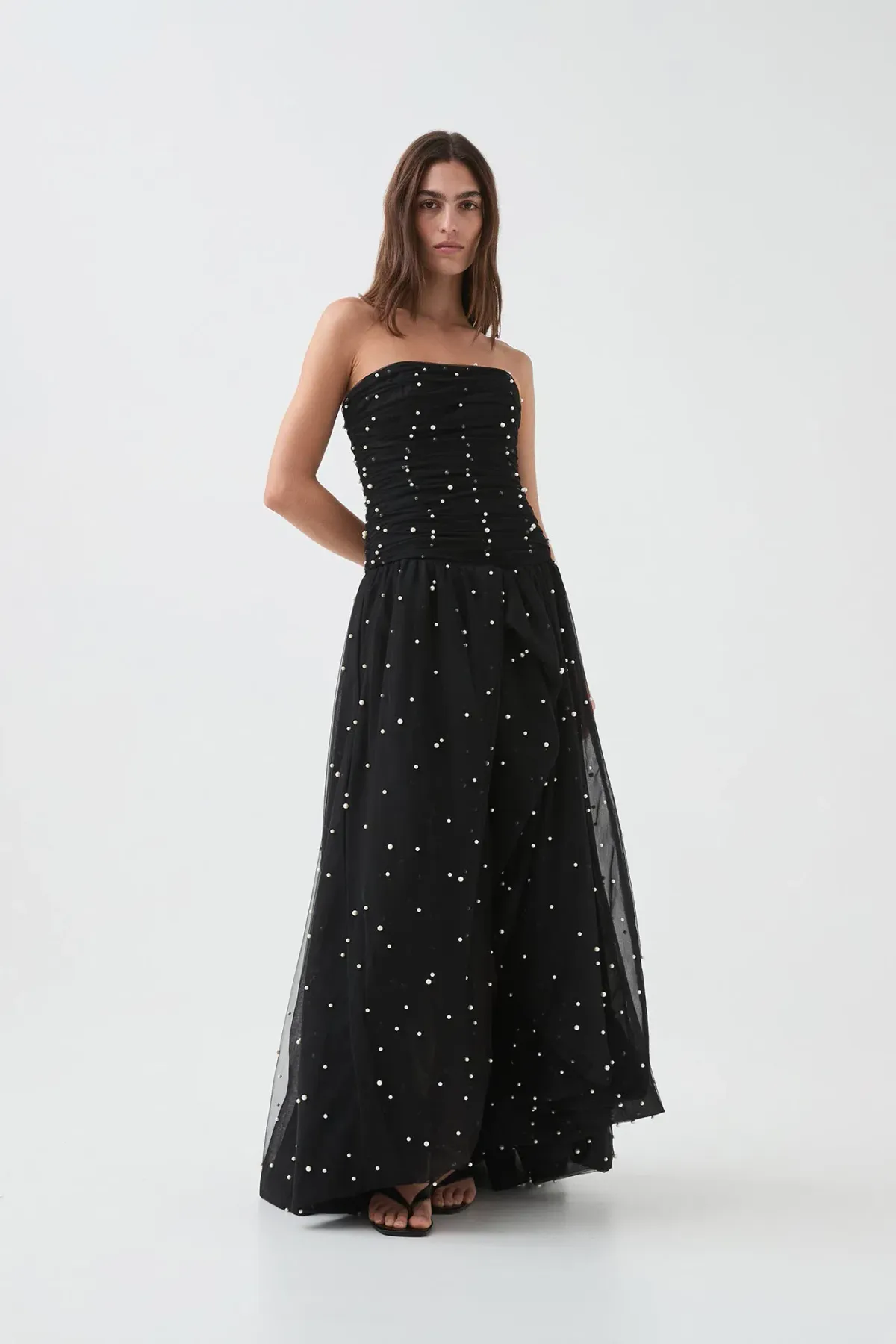 Aje Juniper Maxi Gown Black Size 8 - Image 1