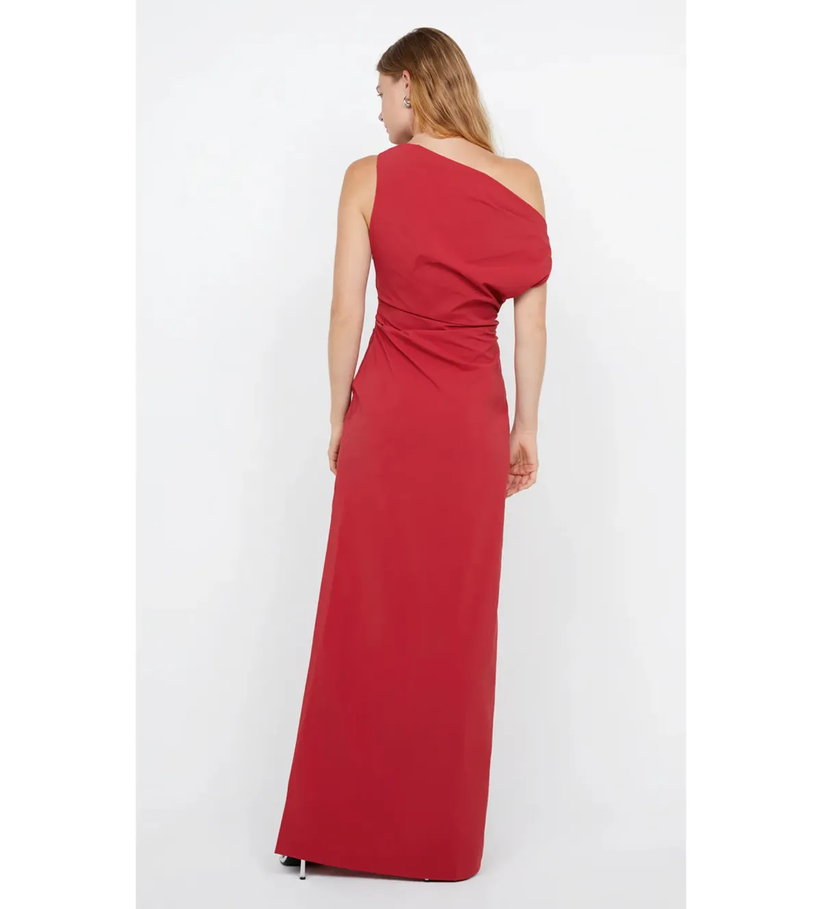 Bec & Bridge Angelina Asym Maxi in Cherry Size 10 - Image 3