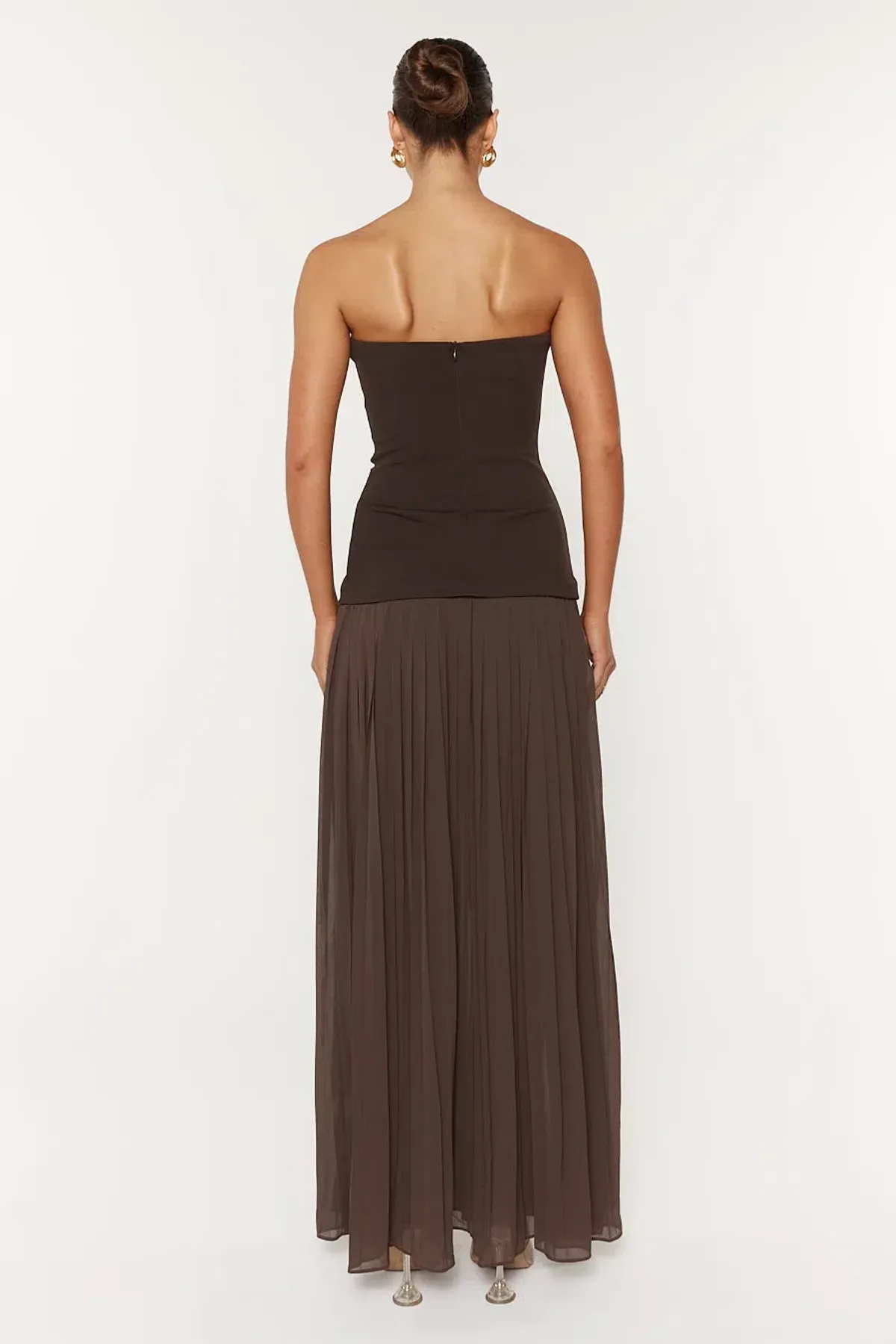 She is Olla Nicolette Maxi Dress Espresso Size 8 - Image 6