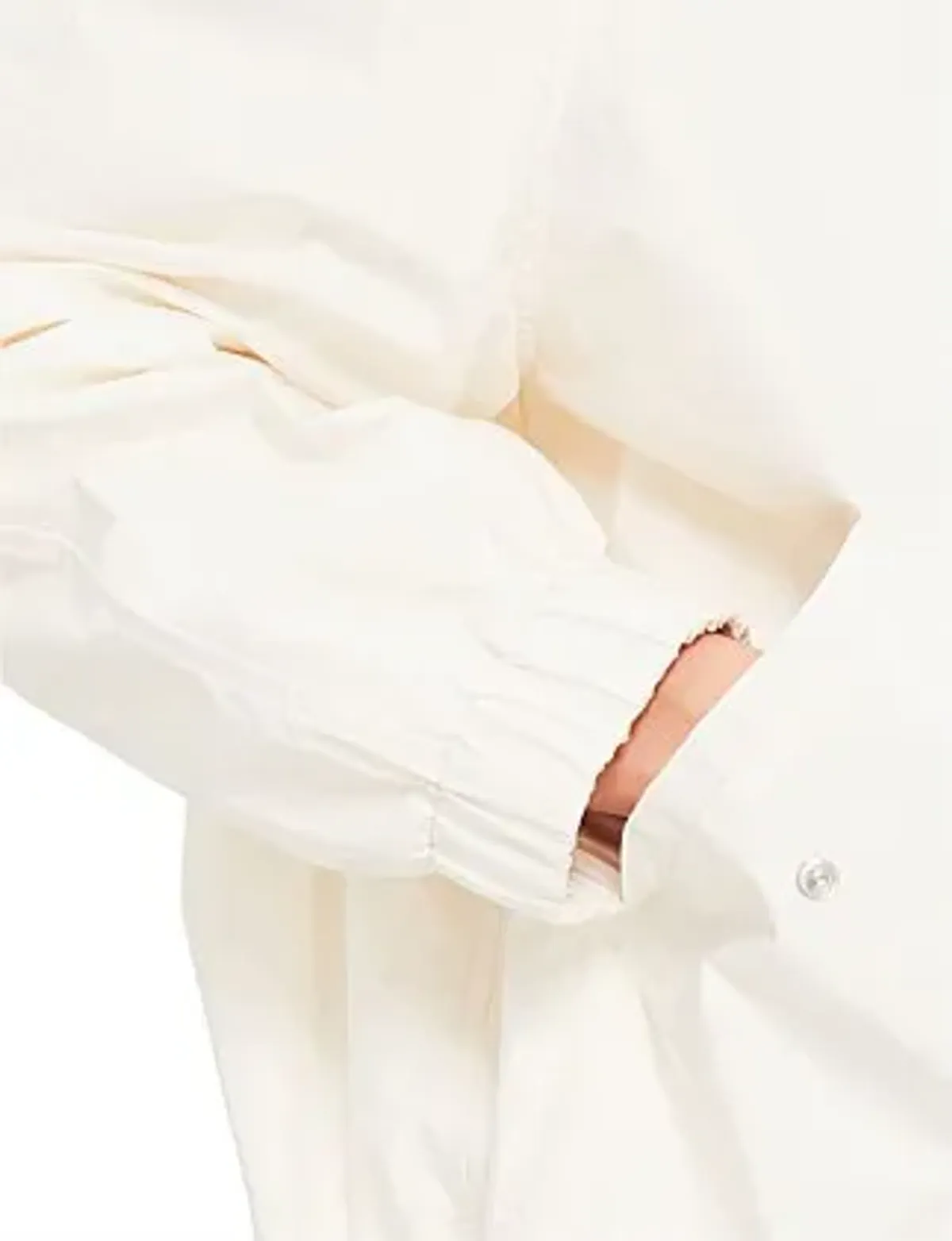 Yves Solomon Technical Fabric Cropped Jacket White - Image 4